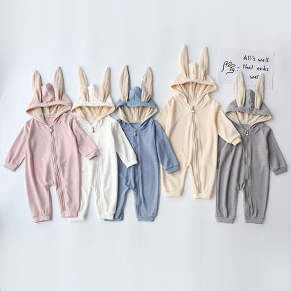 Big Rabbit Ears Hooded Romper