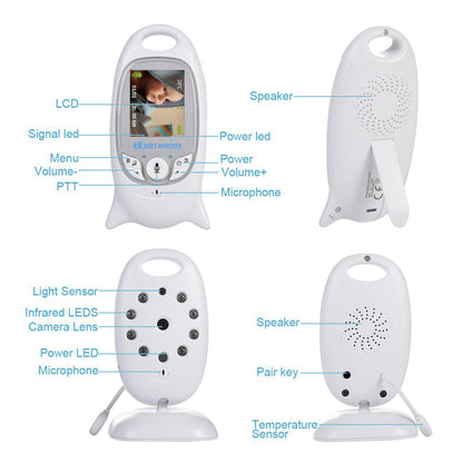 Video Baby Monitor with Night Vision and Lullabies